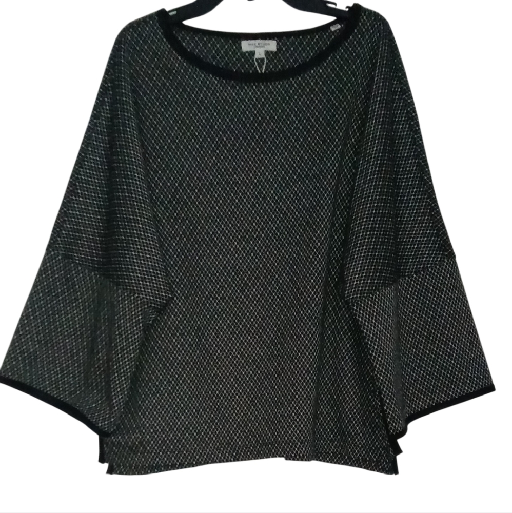 Elegant Black and Beige Women's Top